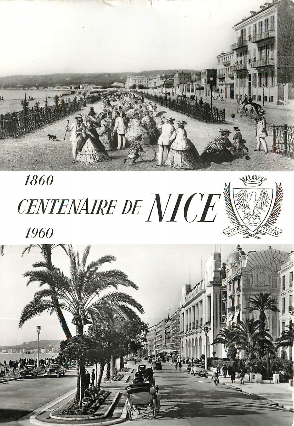 CPSM Commemoration du Centenaire de Nice de son rattachement a la france