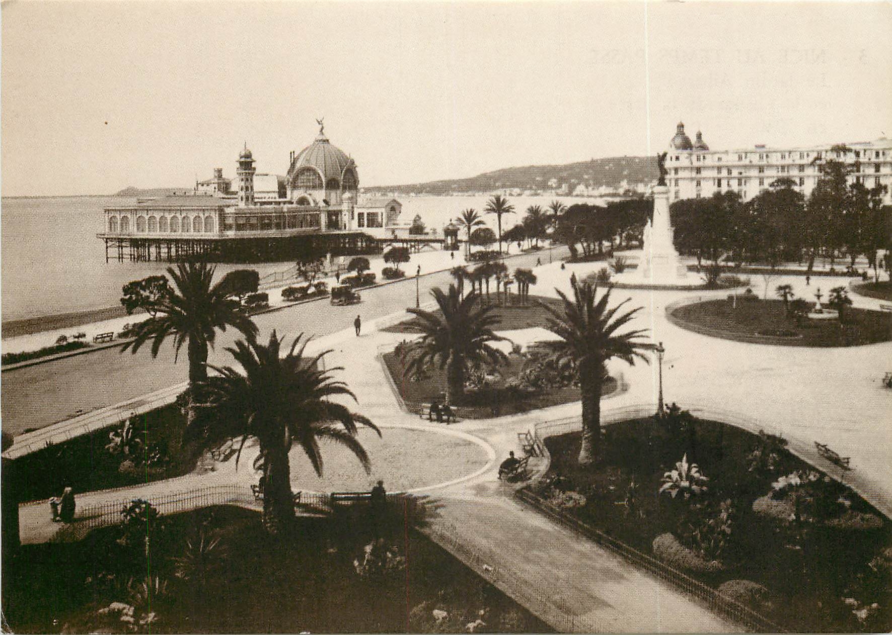 CPSM Nice au Temps Passe Le Jardin Albert Iet et le Casino de la Jetee en 1930