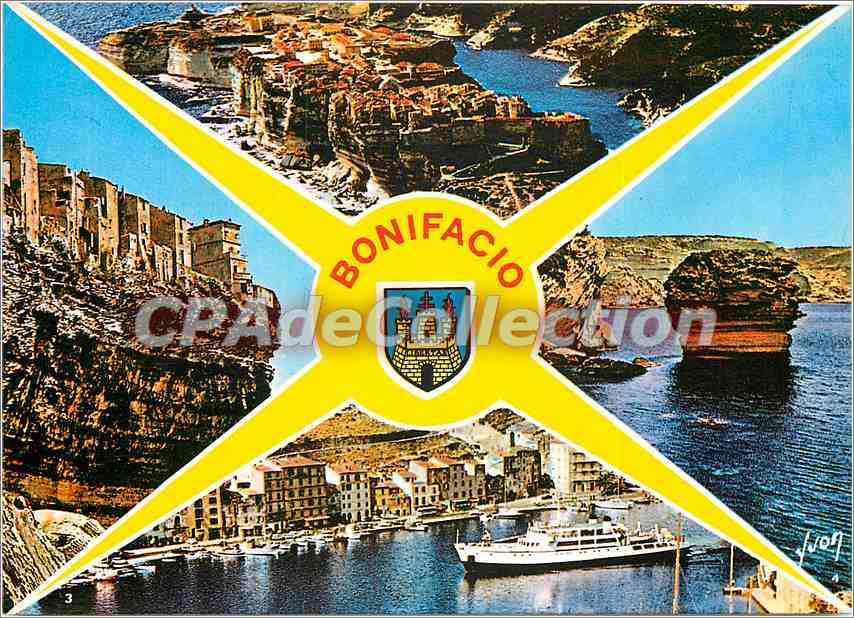 Bonifacio — Vue panoramique — Éditions d'art Véron, 30, Av. Jean-Jaurès 94-Arcueil
