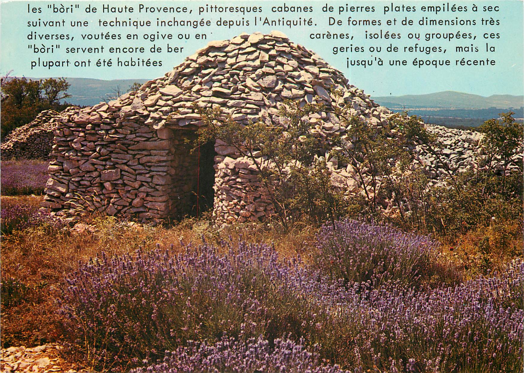 Les "bòri" de Haute Provence — cabanes en pierres plates — Édition CELLARD BRON
