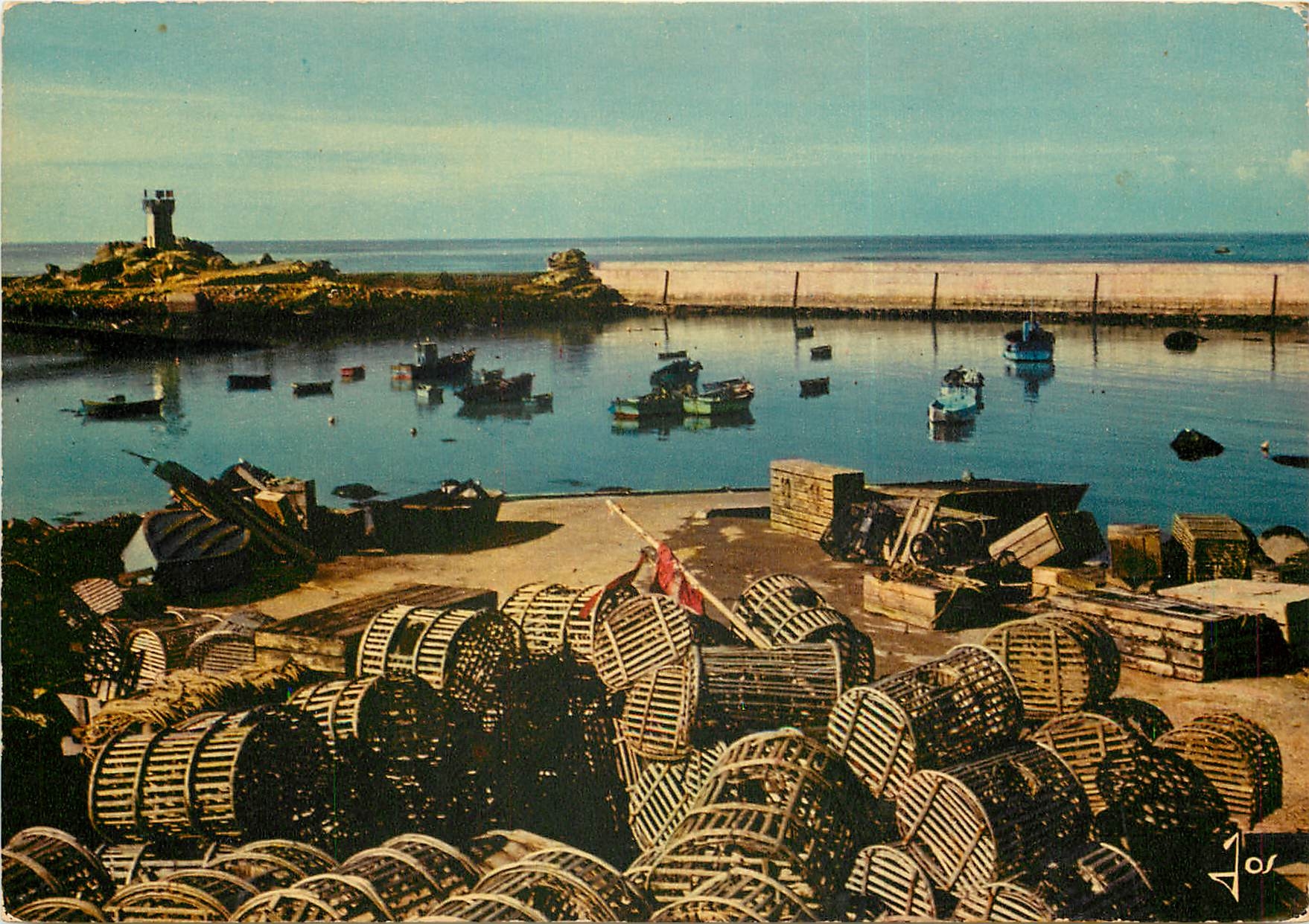 Le port de pêche à TREGUNON — Finistère — Éditions d'Art JOS