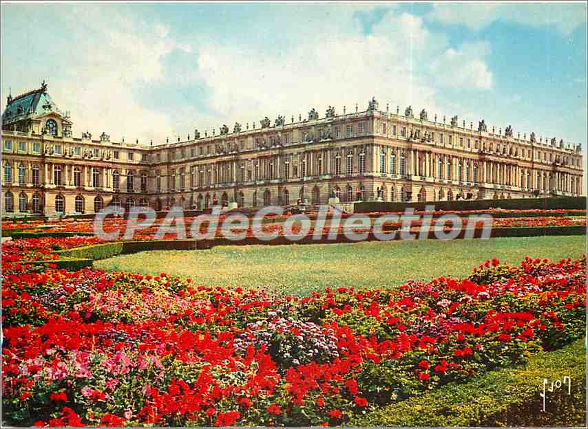 CPSM Chateau de Versailles le chateau vu des Parterres du Nord