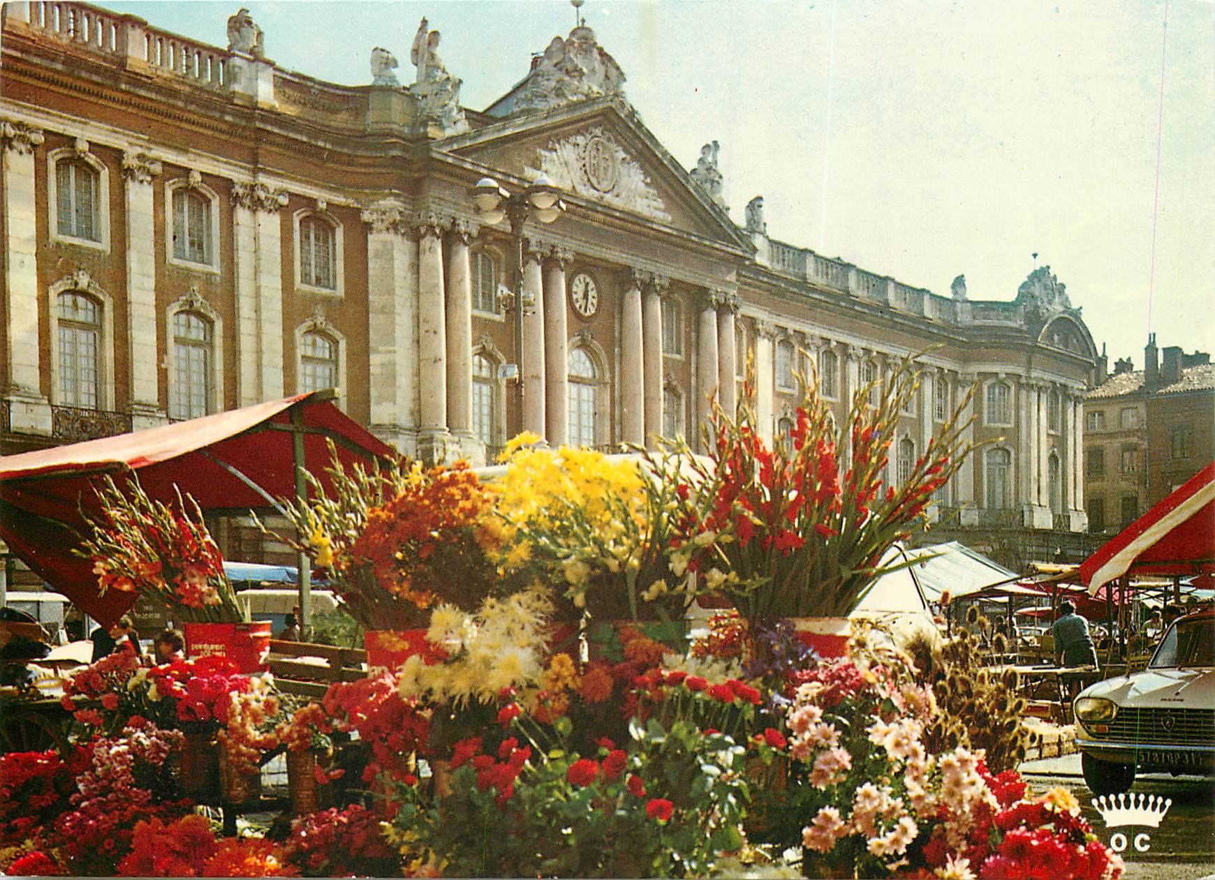 Toulouse - La Ville Rose — Marché aux Fleurs sur la Place du Capitole — Éditions F. LOUBATIÈRES