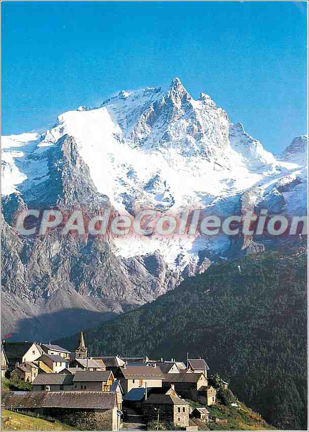 CPSM Les Hautes Alpes Pittoresques la majestueuse Face Nord de la Meije (3982 m) les glaciers du Tab