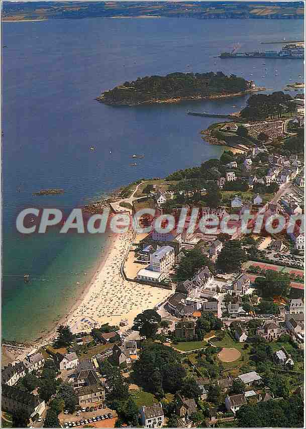 CPSM Douarnenez Treboul (Finistere) La plage des Sables Blancs
