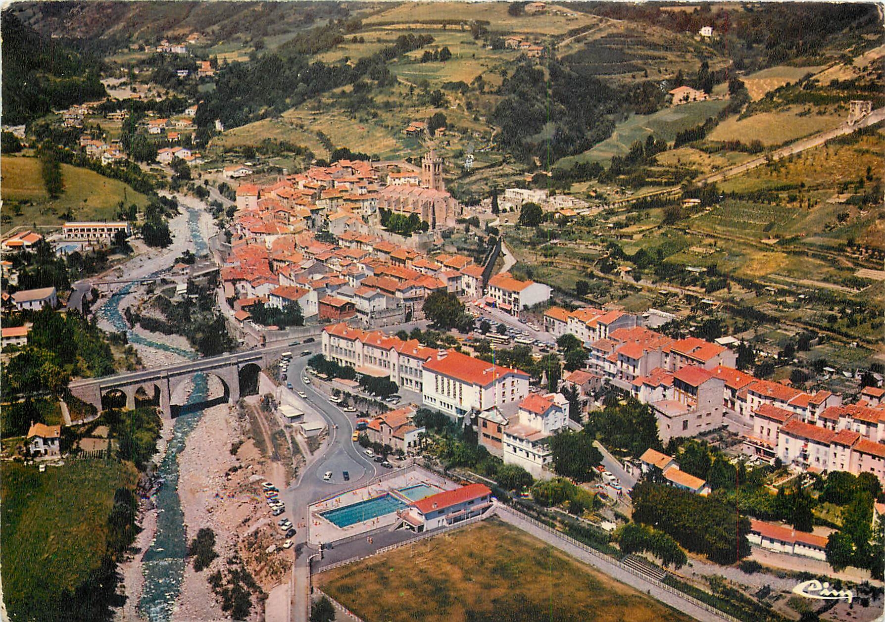CPSM Prats de Mollo la Preste (Pyr Or) Vue generale aerienne
