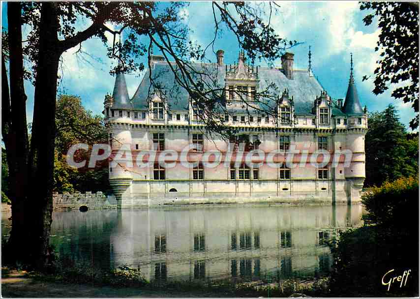 CPSM Les Chateaux de la Loire Azay le Rideau (Indre et Loire) Chateau construit par Gilles Berthelot