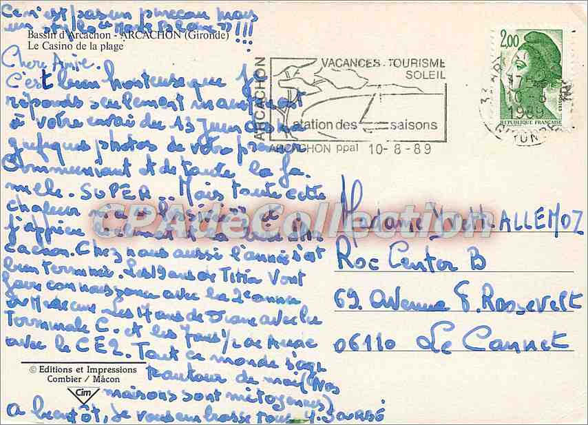 Arcachon — Bassin d'Arcachon (Gironde) — Éditions et Impressions Combier / Mâcon — Reverso