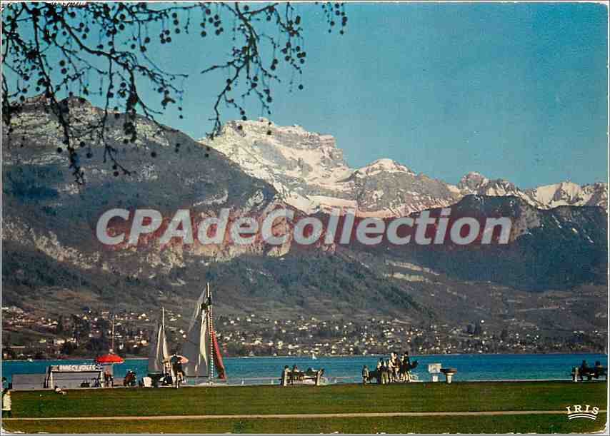 Annecy — Les bords du lac et la Tournette enneigée (2357 m.) — IRIS
