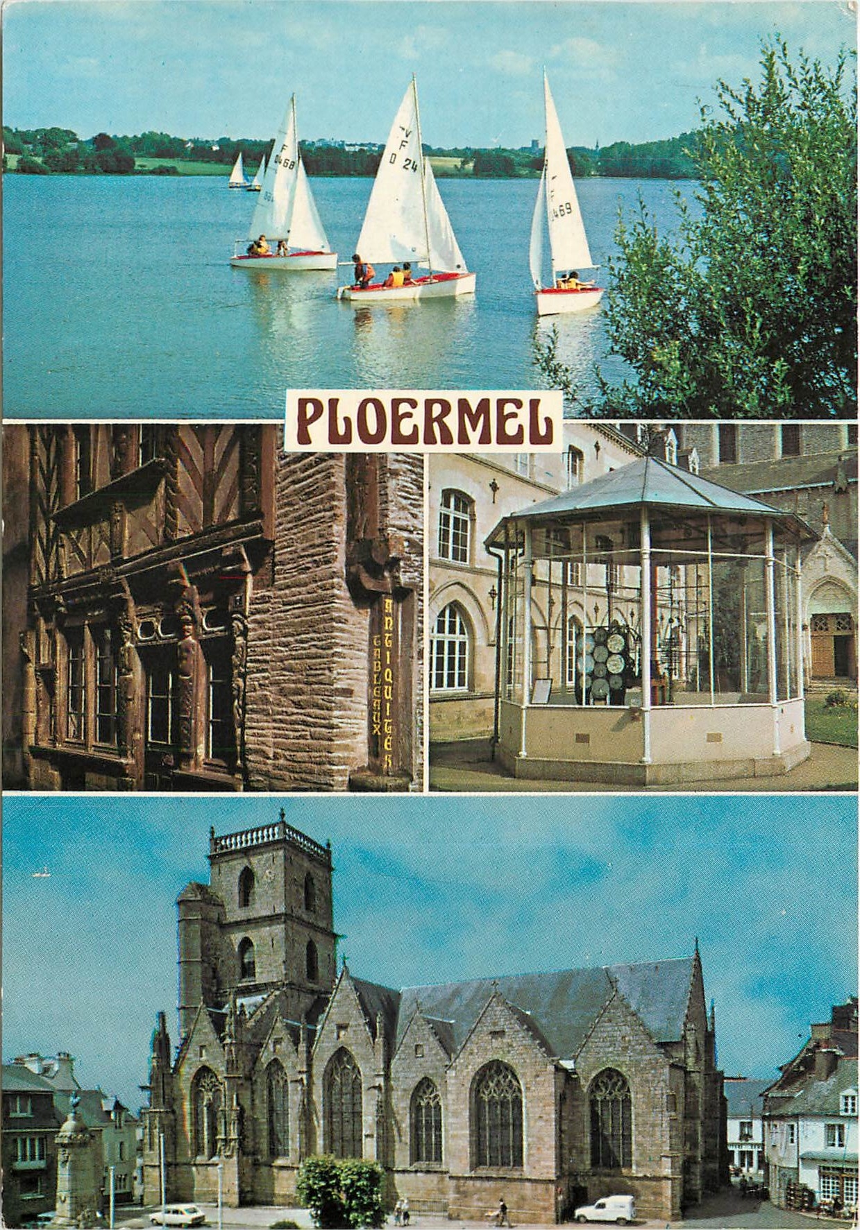 Ploermel — Étang au Duc, Maison des Marmousets, Église Saint-Armel — Éditions du Gabier