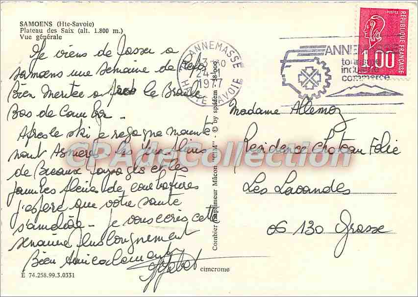 Samoens (Hte-Savoie) — Plateau des Saix (alt. 1.800 m.) — Annemasse Tourisme — Reverso