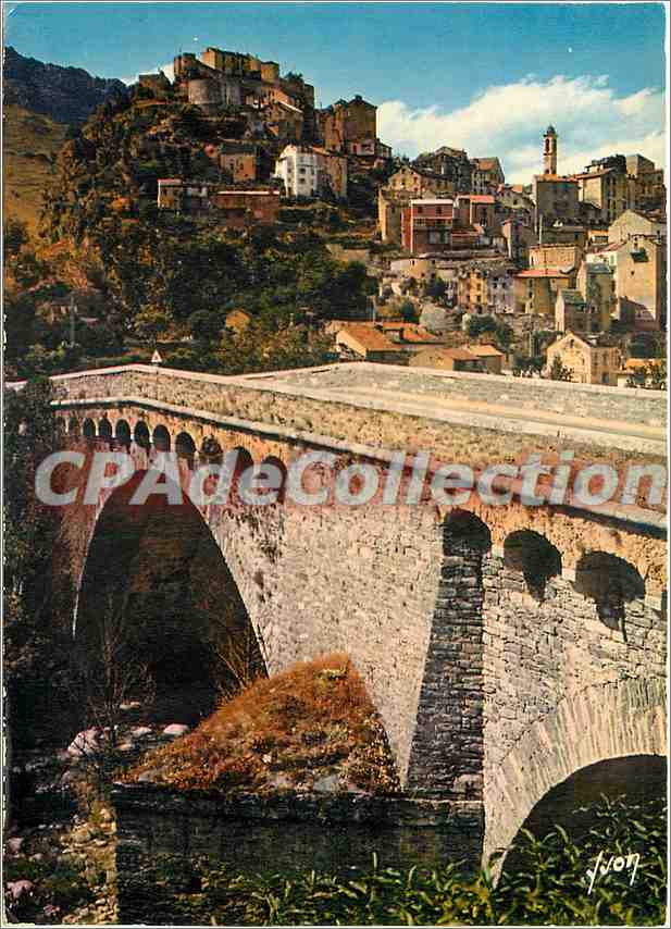 Corte — La Citadelle, le Pont enjambant les rivières du Tavignano et de la Restonica — Éditions d'Art Yvon, 10/4664