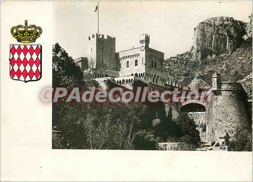 CPSM Le Palais de S A S le Prince de Monaco Vue sur les Remparts la Tour de l'Etendard et la Tour de