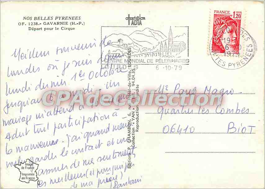 CPSM Nos Belles Pyrenees Gavarnie (H P) Depart pour le Cirque — Back