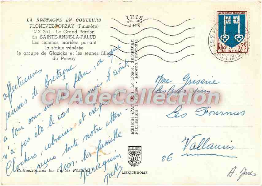 CPSM La Bretagne en Couleurs Plonevez Porzay (Finistere) Le Grand Pardon de Saint Anne la Palud les — Reverso