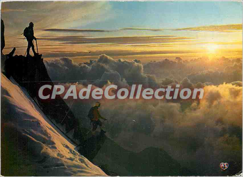 Coucher de soleil sur la mer de nuages — Chamonix — Cliché Gay-Couttet