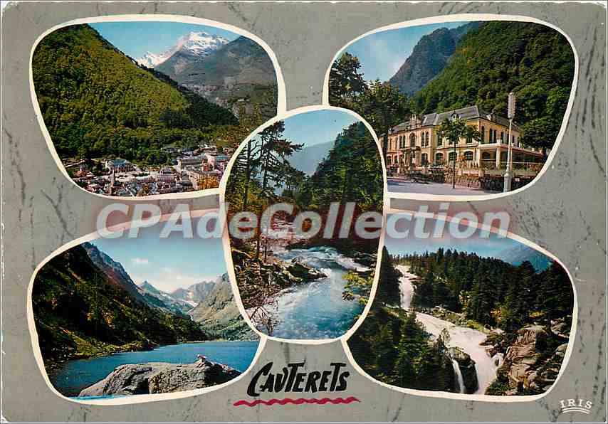 Cauterets — Vue générale, Le Casino, Le Gave, Le Lac de Gaube, Cascade du Pont d’Espagne — Éditions Mexichrome
