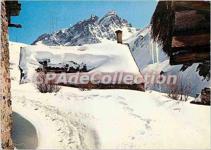 CPSM En Savoie Chalet de montagne et le Grand Galibier 3201 m