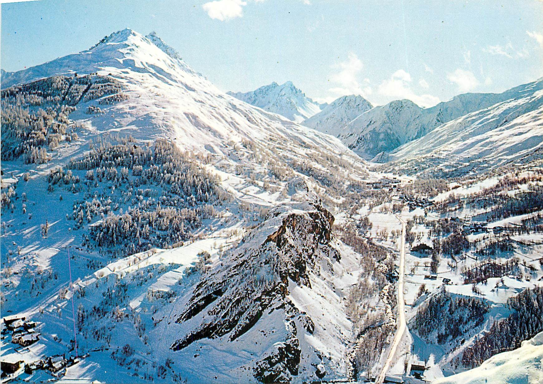 CPSM Valloire 1420 m Massif de la Setaz 2780 m Vallee des Verneys et le Grand Galibier 3201 m