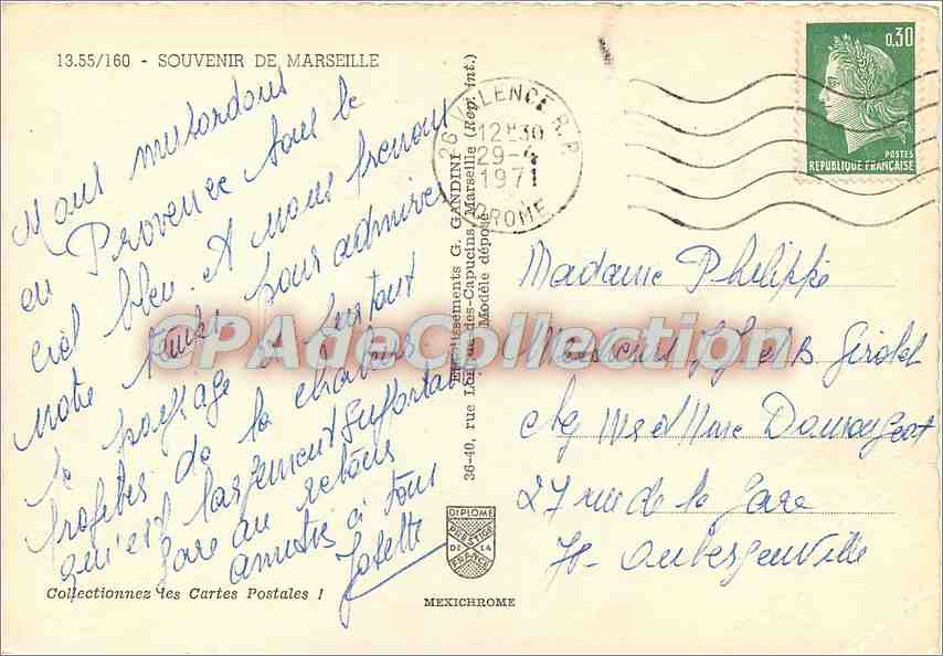 Marseille — Souvenir de Marseille — IRIS — Reverso