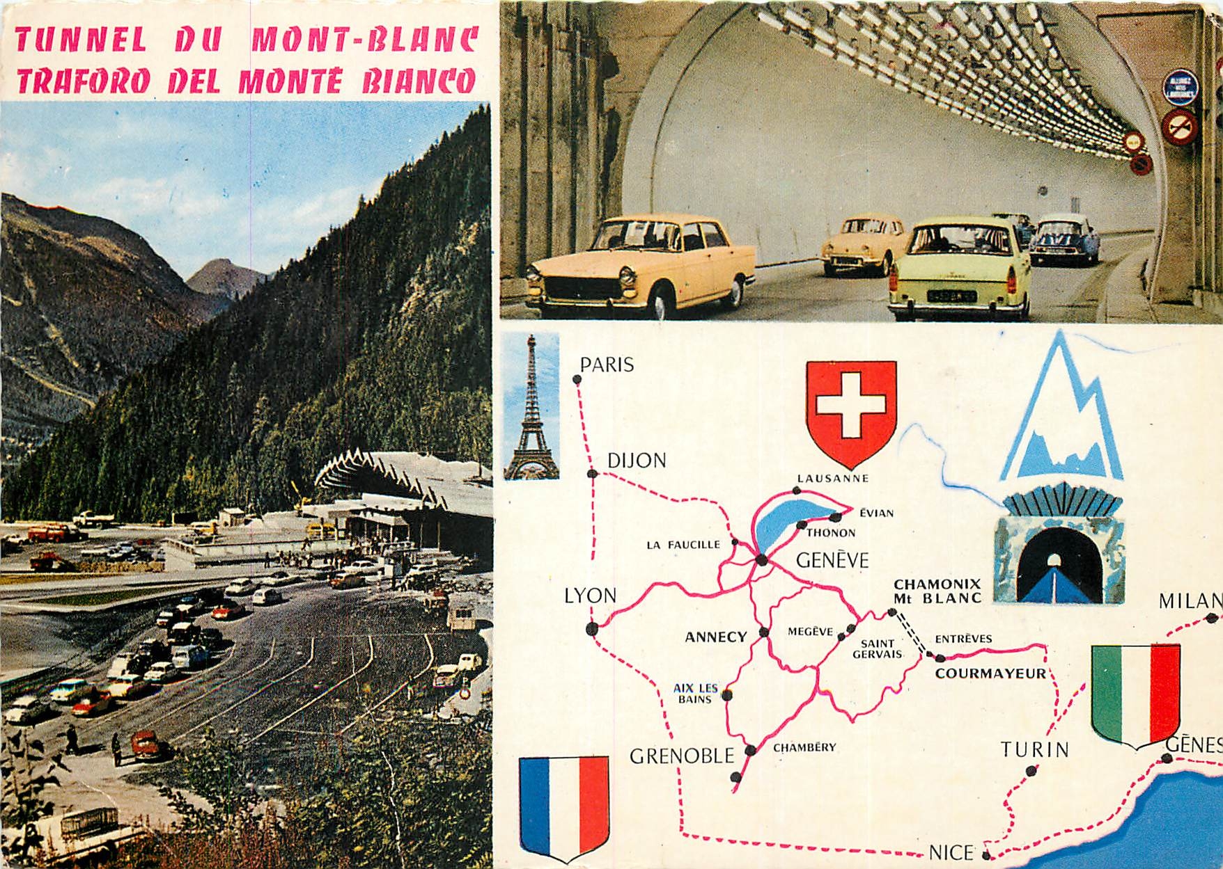 Tunnel du Mont-Blanc — France/Italie — Éditeur EKTA-CAP
