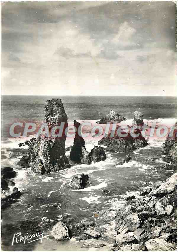 CPSM Belle Isle en Mer Bangor Les Aiguilles du Port Coton