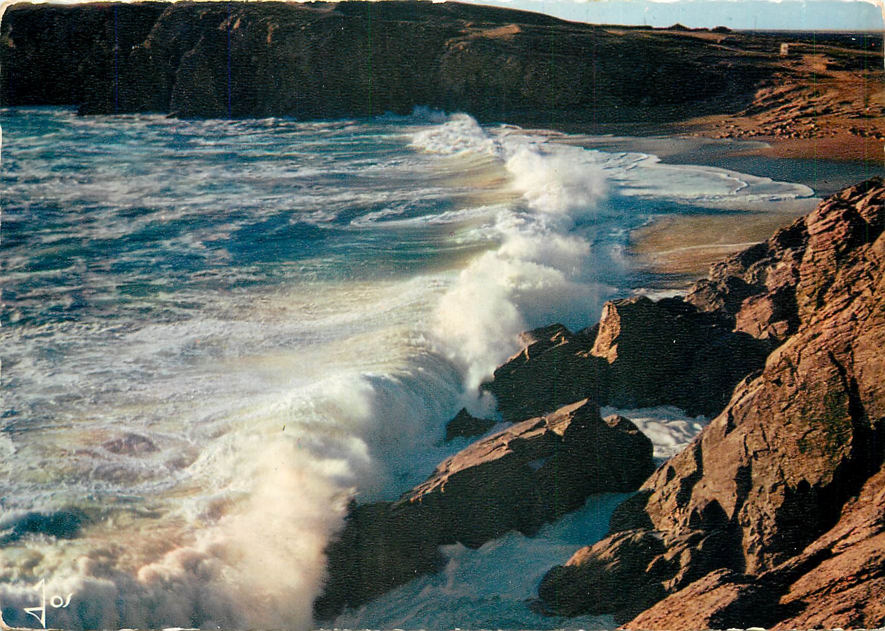 Quiberon — Wellen an der Küste — Éditions d'Art JOS, Nr. 3960
