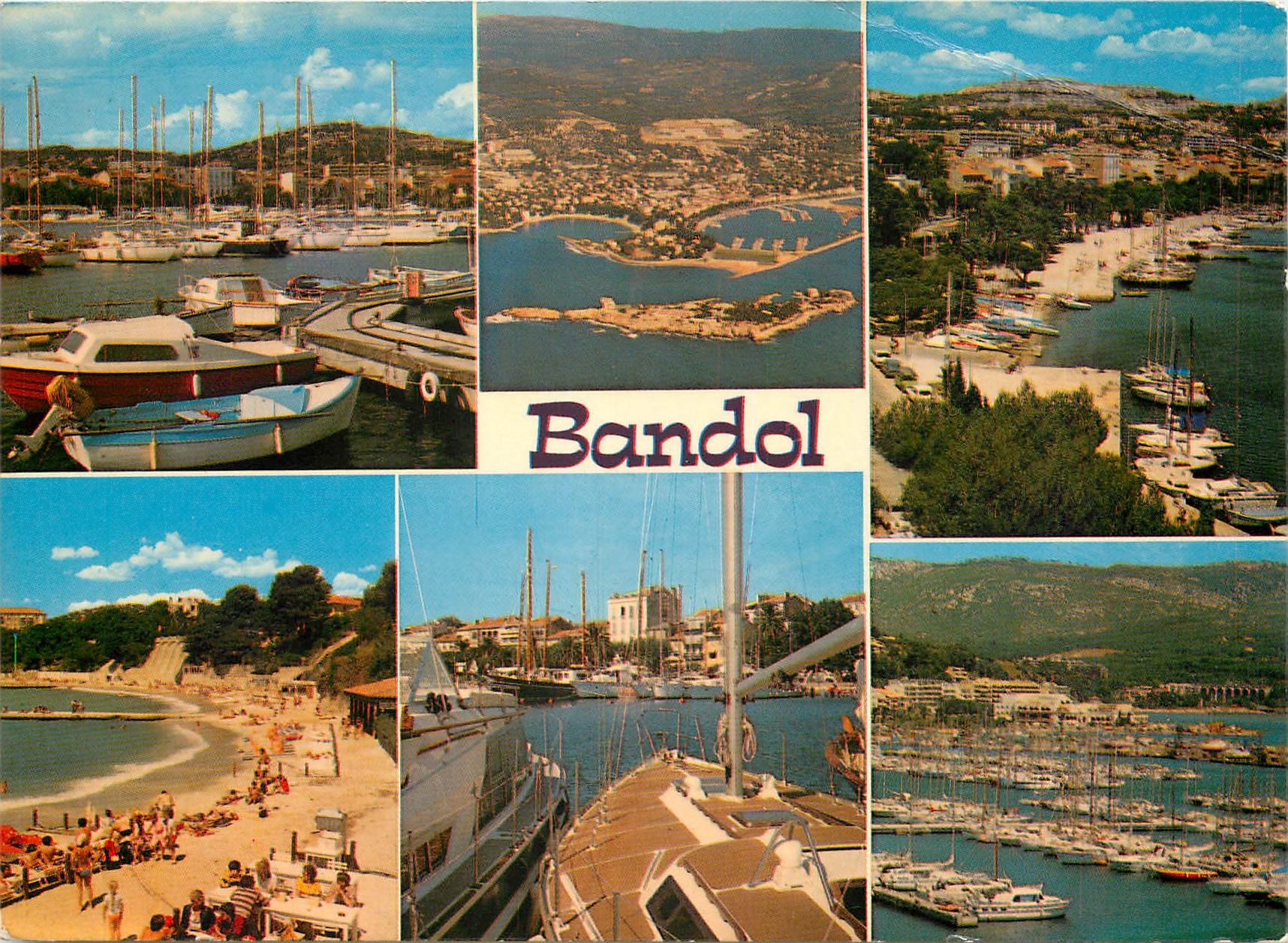 Bandol — vue panoramique du port et de la plage — Les Éditeurs de la Côte d'Azur