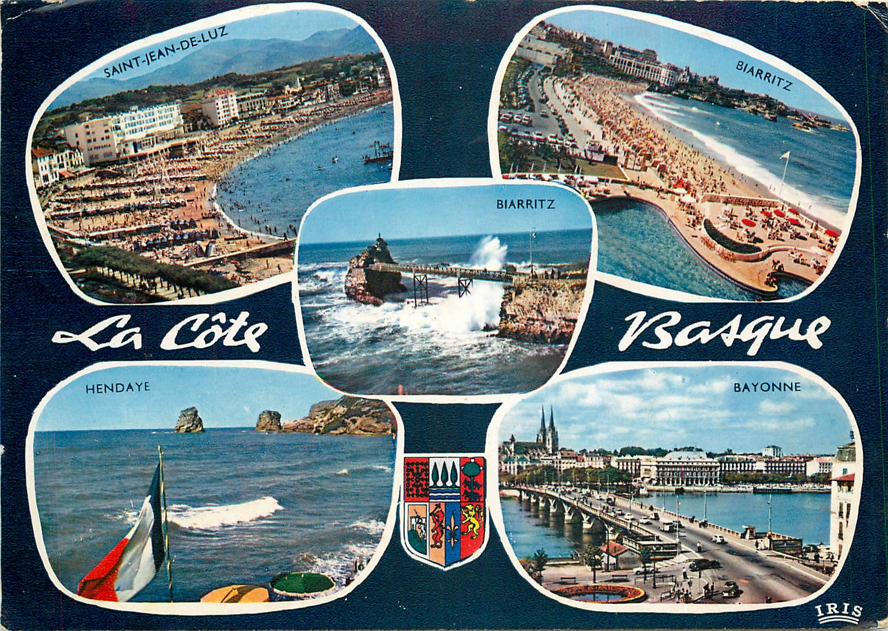 La Côte Basque — Saint-Jean-de-Luz, Biarritz, Hendaye, Bayonne — éditeur IRIS - Recto