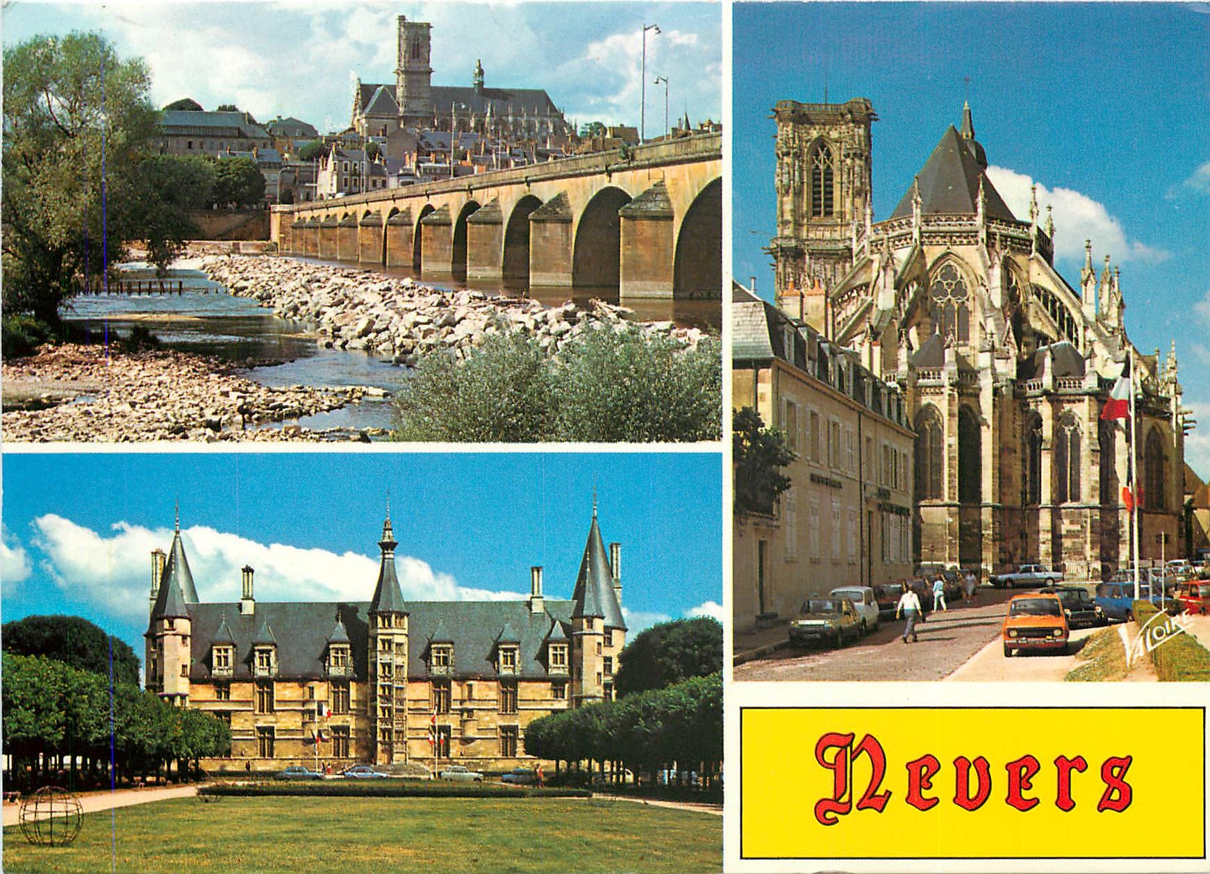 Nevers — Pont de Loire, cathédrale Saint-Cyr, palais Ducal — Éditions Valoire