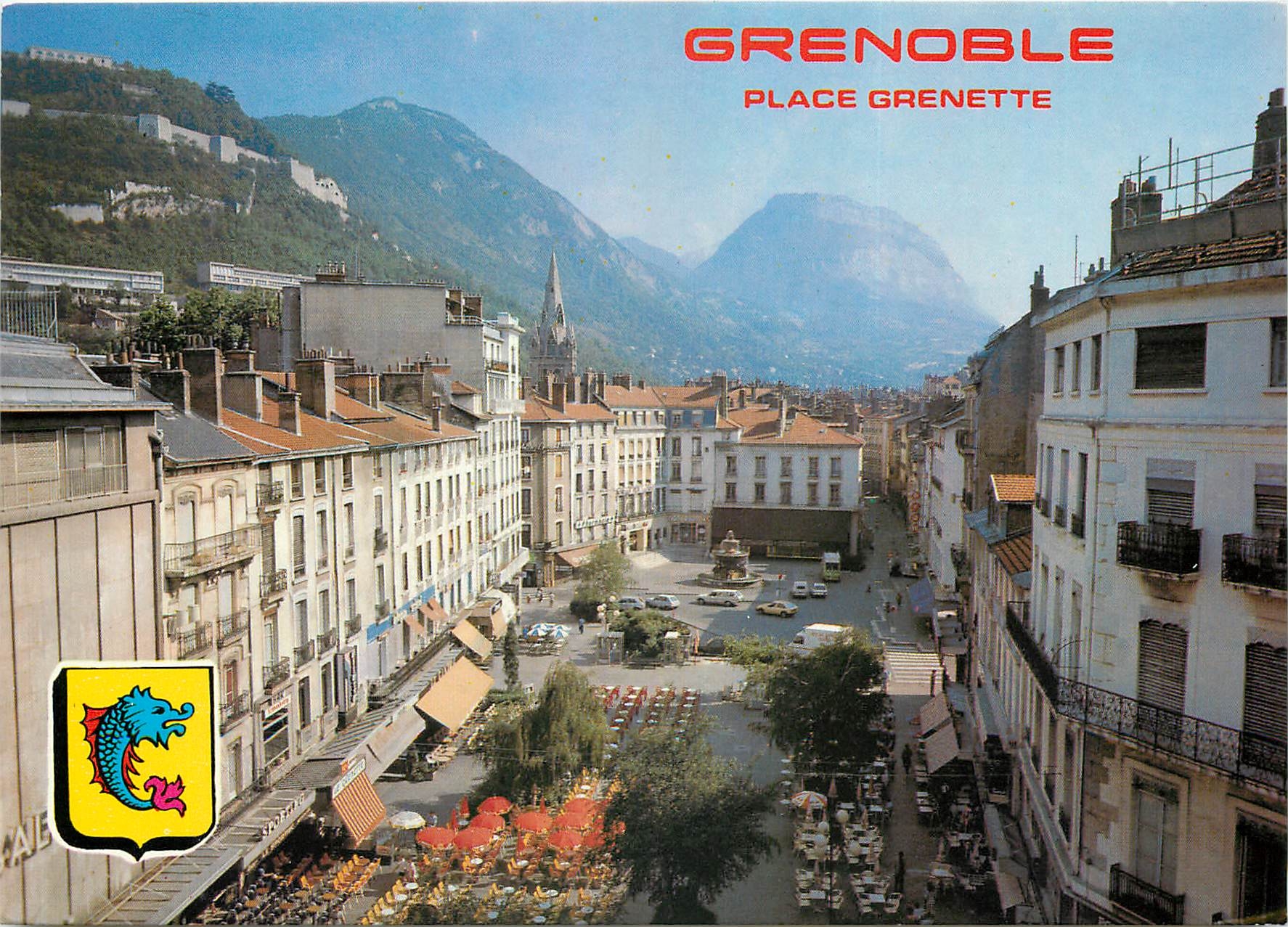 Grenoble — Place Grenette — unbekannter Verlag, Seriennummer nicht sichtbar