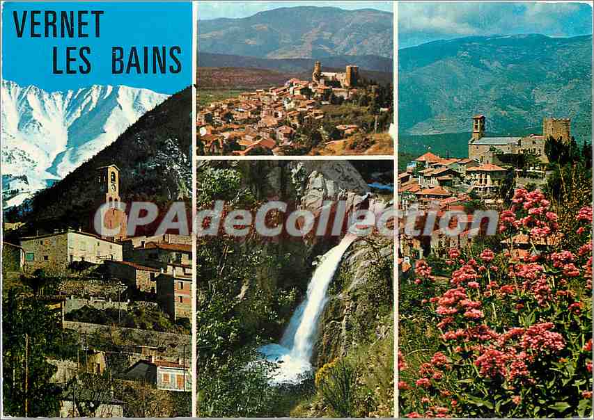 Vernet-les-Bains — Panoramablick — Edition und Aufnahme von Paul Goudin