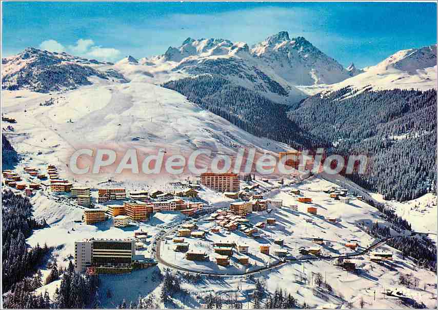 Courchevel — vue panoramique des pistes et de l'aiguille du Fruit — Imprimerie Macron