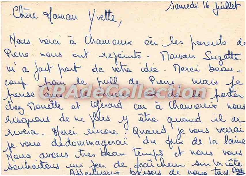 CPSM Chamonix Mont Blanc (Hte Sav) — Verso