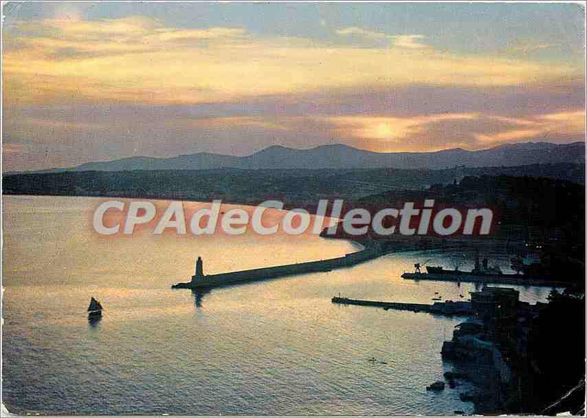 CPSM La Cote d'Azur Nice Coucher de Soleil sur la Baie des Anges