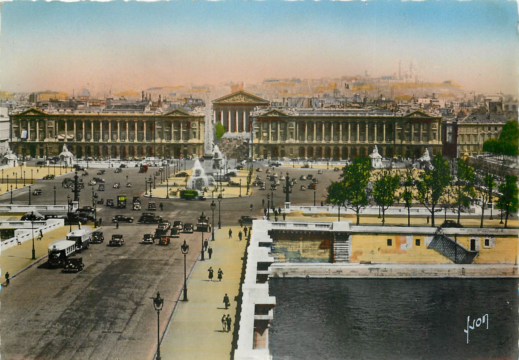Paris — Place de la Concorde et butte Moutmarre — Les Éditions d'Art, Paris