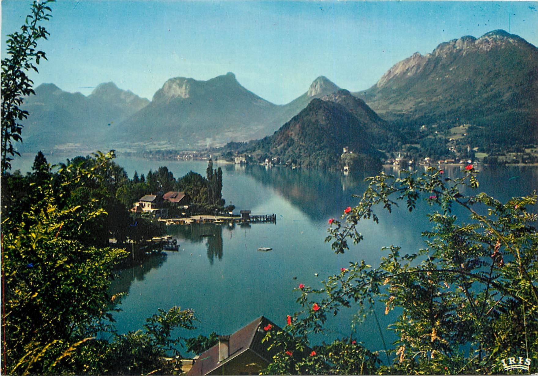 Lac d'Annecy — Baie de Talloires et presqu'île de Duingt — IRIS Mexichrome