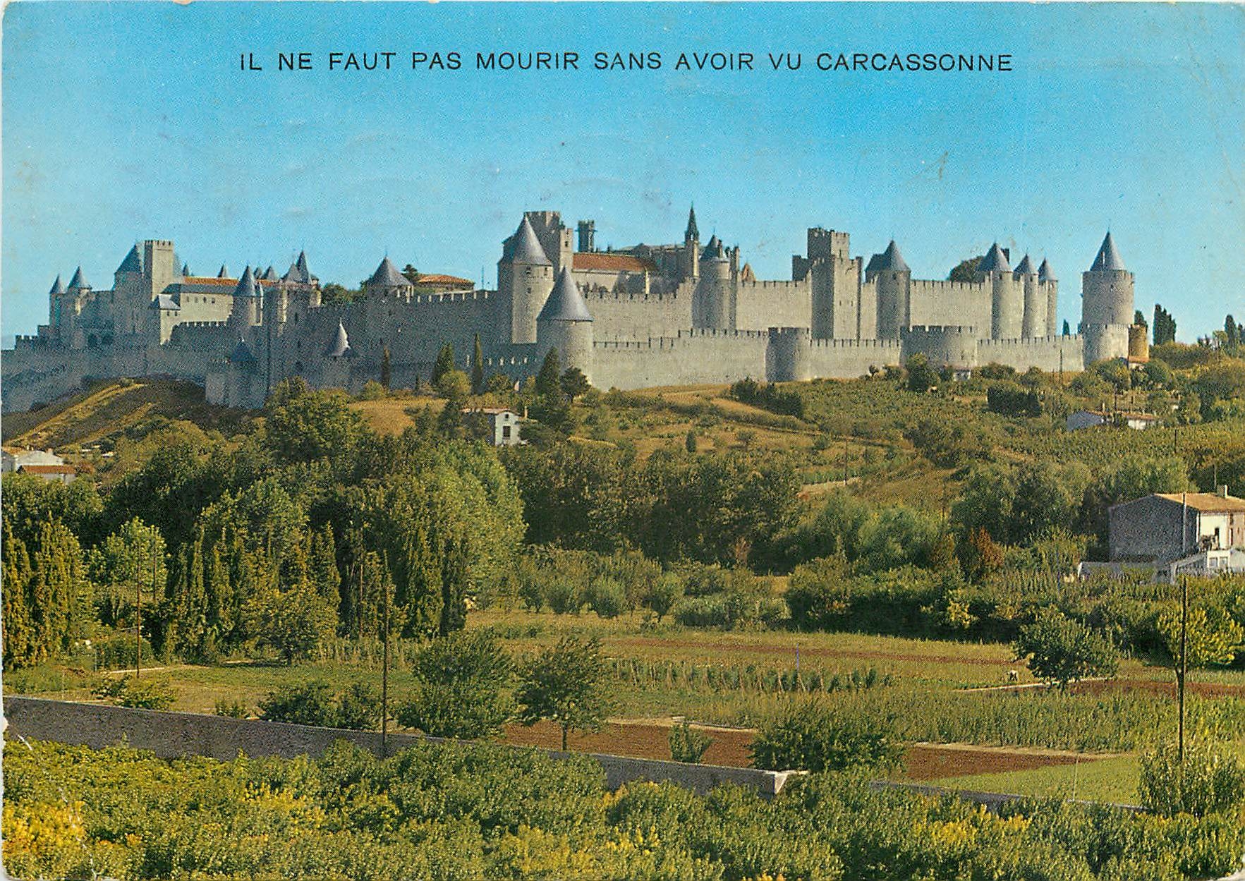 CPSM La Cite de Carcassonne (Aude) Vue generale