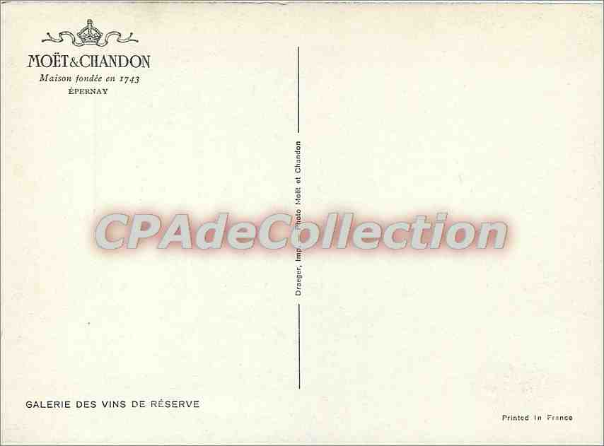 Galerie des Vins de Réserve — Moët & Chandon — Épernay — Verso