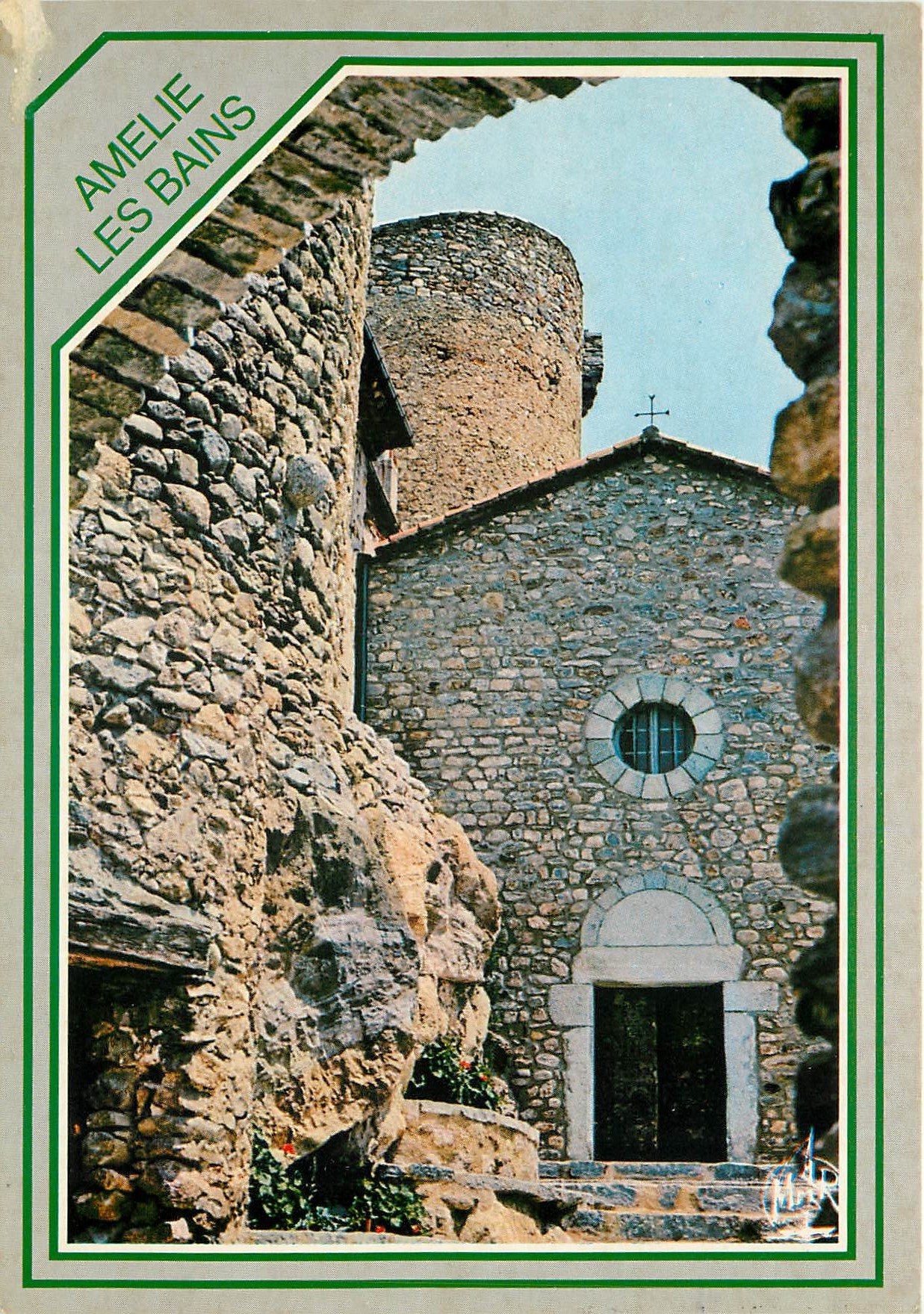 CPSM Amelie les Bains (Alt 230 m) Perle des Pyrenees Palalda L'Eglise porte du XIIIes