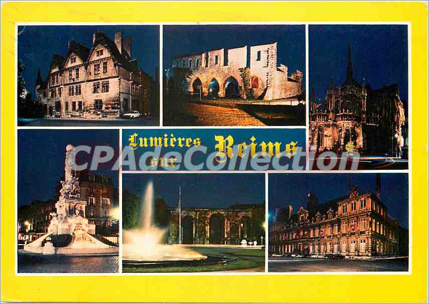 Reims — Lumière nocturne — Éditions 'La Citrouille' n° 51100