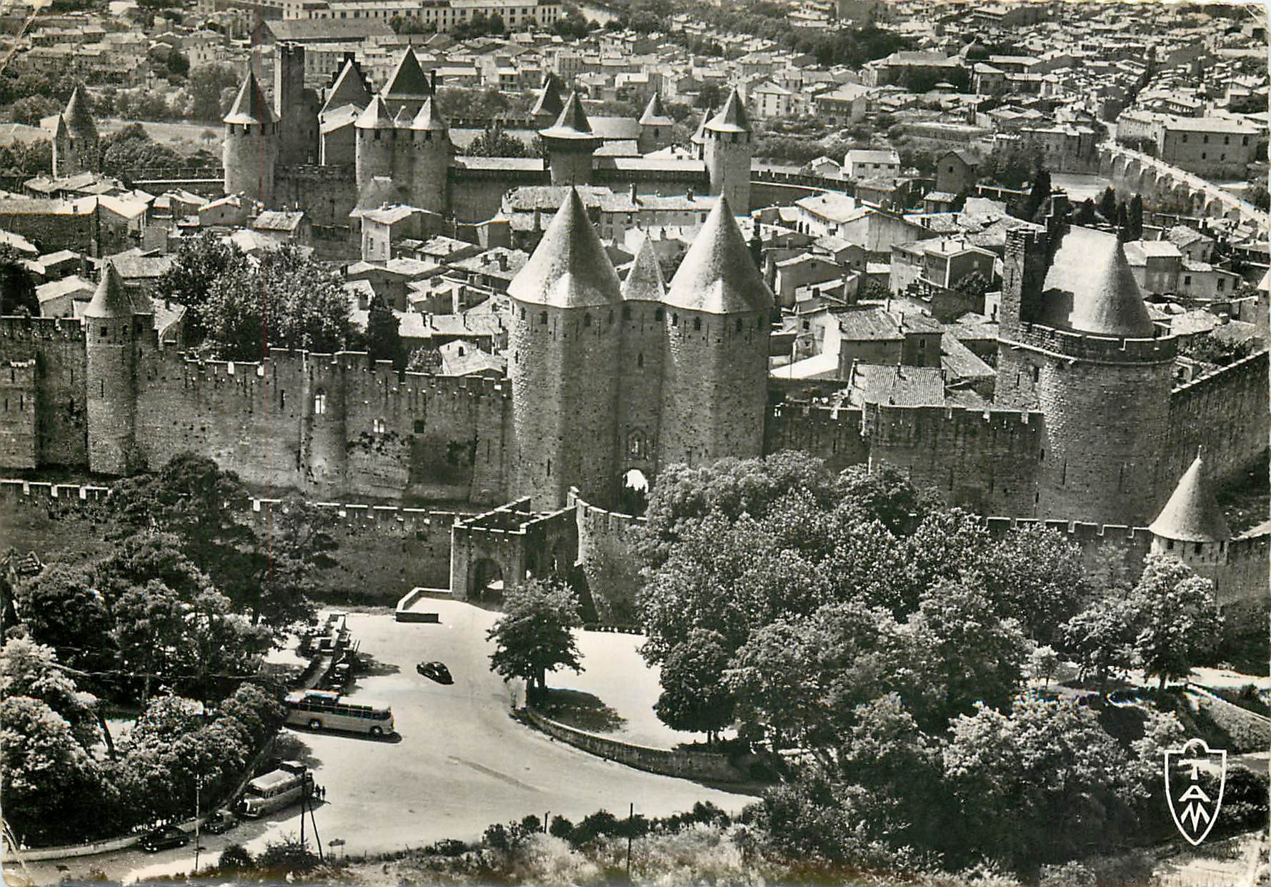 CPSM Cite de Carcassonne La Porte Narbonnaise
