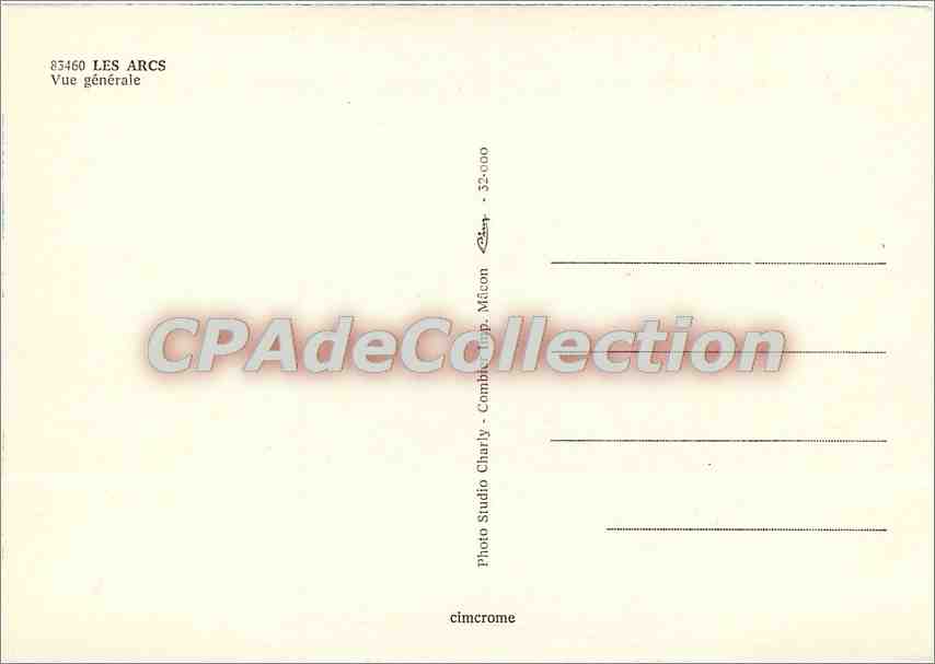 CPSM Les Arcs Vue generale — Verso