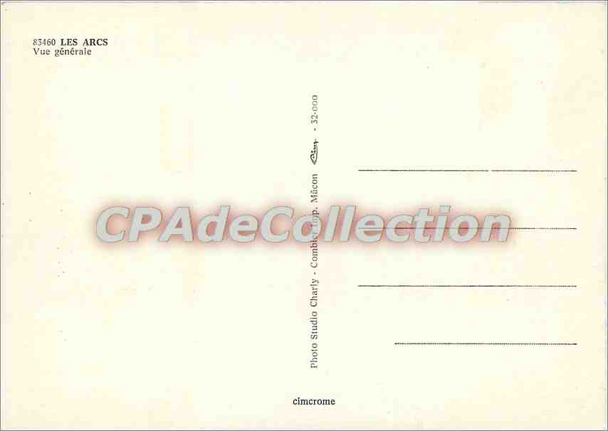 CPSM Les Arcs Vue generale — Verso