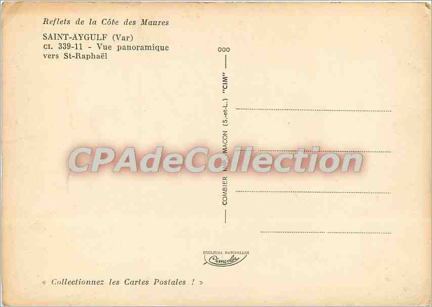 CPSM Saint Aygulf (Var) Vue panoramique vers St Raphael — Verso