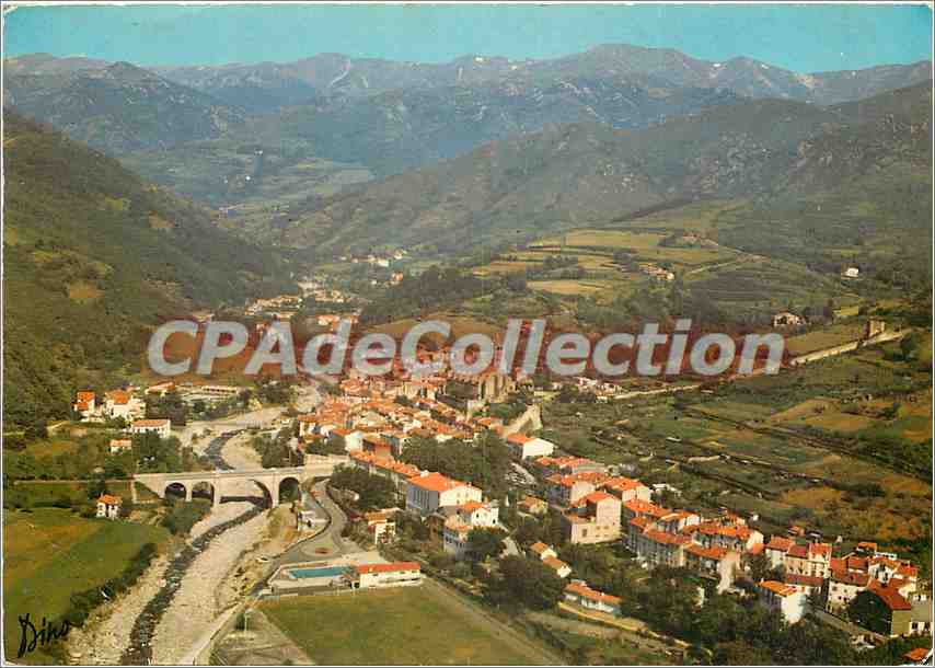 CPSM Prats de Mollo La Preste Vue generale aerienne