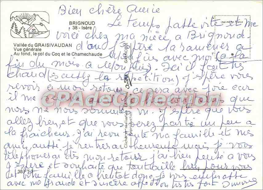 Vallée du Graisivaudan — Vue générale — Brignoud, 38 - Isère — Reverso