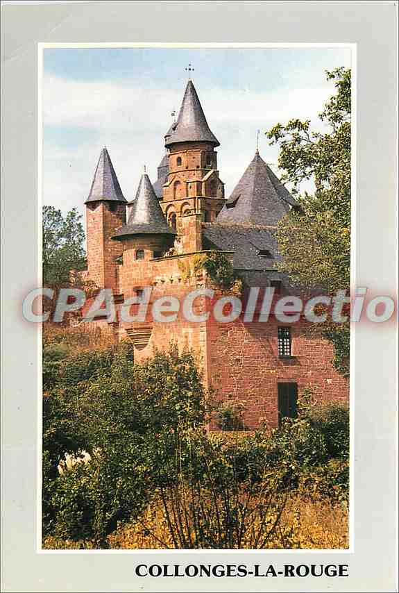 CPSM Collonges la rouge au coeur du Village Les Tours du Castel de Vassinhac et le clcoher de l'egli