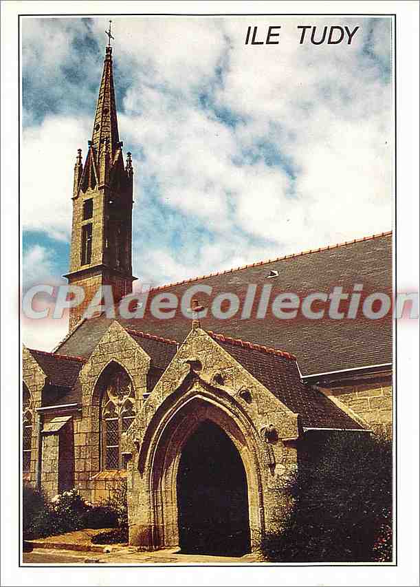 CPSM Ile Tudy (Finistere sud) Station balneaire familliale Situee face a Loctudy l'eglise