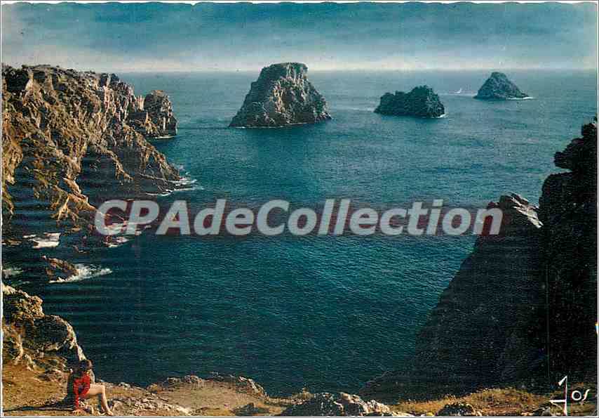 CPSM La Bretagne en couelurs Pointe des Tas de Pois a Camaret (Finistere)